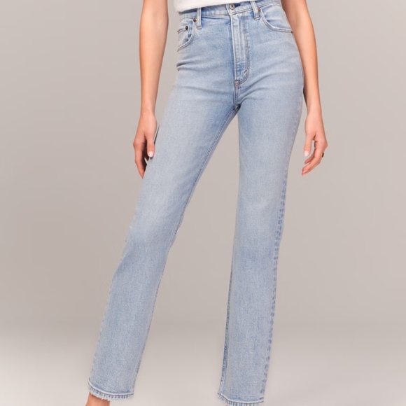 Abercrombie & Fitch The Ankle Straight Ultra High Rise Jeans 30/10 - Picture 1 of 7